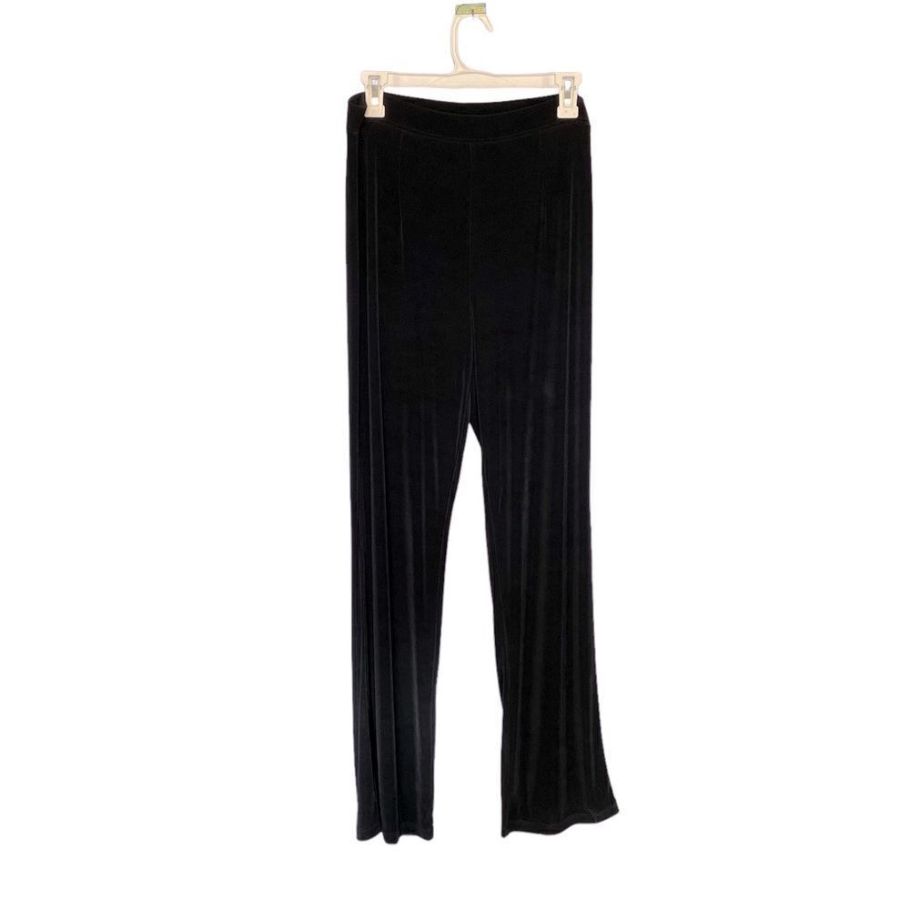 New c.l.o.t.h.e.s. Black‎ Straight Leg Slinky Stretchy Size Medium Long Pants